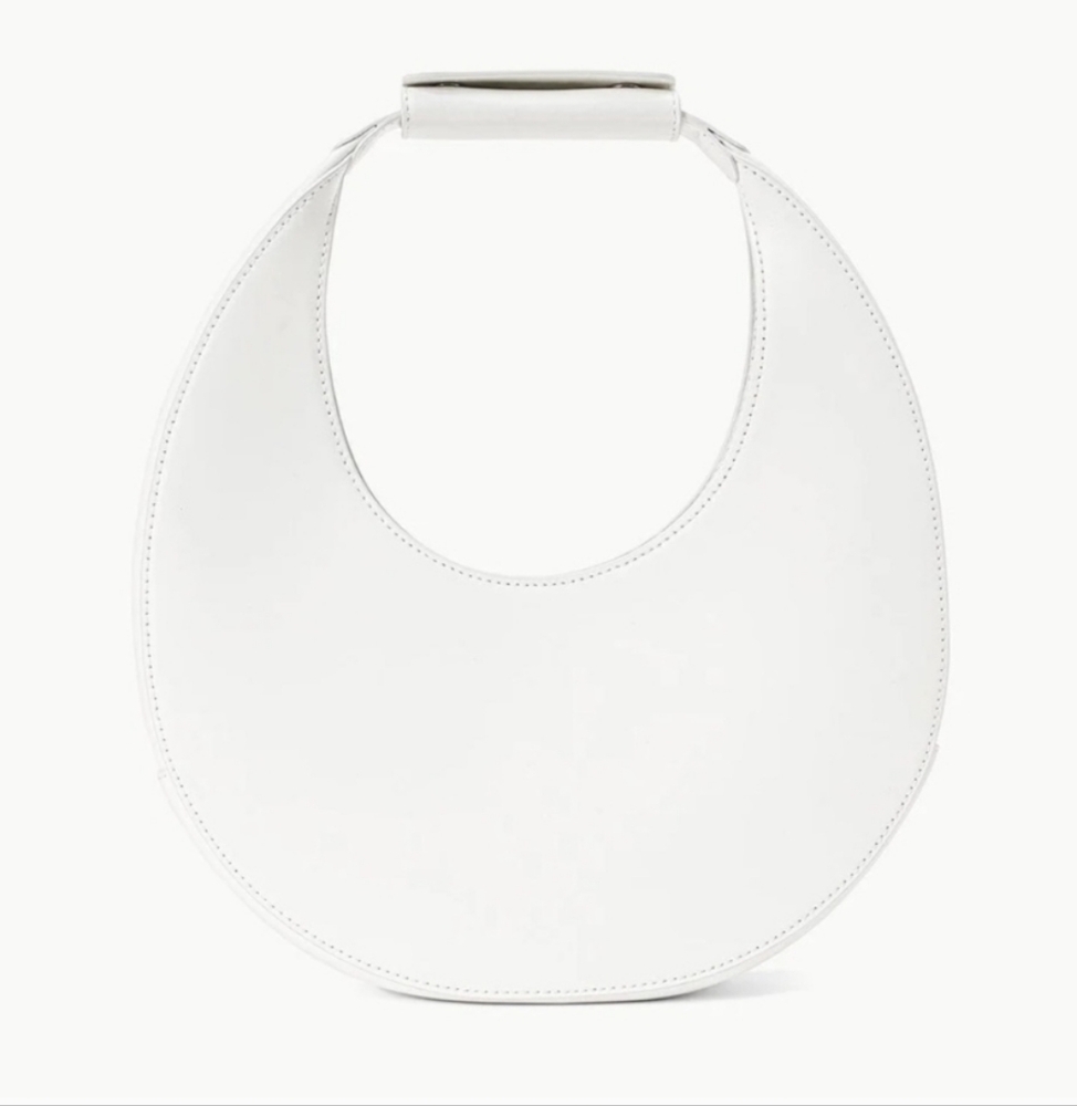 NWT Staud Leather Moon Bag - Color Paper White